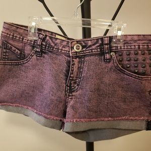 SOLD - Studded, purple short shorts
